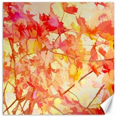 Monotype Art Pattern Leaves Colored Autumn Canvas 16  X 16  by Amaryn4rt