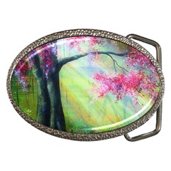 Forests Stunning Glimmer Paintings Sunlight Blooms Plants Love Seasons Traditional Art Flowers Sunsh Belt Buckles by Amaryn4rt
