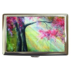 Forests Stunning Glimmer Paintings Sunlight Blooms Plants Love Seasons Traditional Art Flowers Sunsh Cigarette Money Case by Amaryn4rt