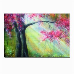 Forests Stunning Glimmer Paintings Sunlight Blooms Plants Love Seasons Traditional Art Flowers Sunsh Postcard 4 x 6  (pkg Of 10) by Amaryn4rt