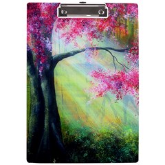 Forests Stunning Glimmer Paintings Sunlight Blooms Plants Love Seasons Traditional Art Flowers Sunsh A4 Acrylic Clipboard by Amaryn4rt