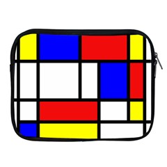 Mondrian-red-blue-yellow Apple Ipad 2/3/4 Zipper Cases by Amaryn4rt