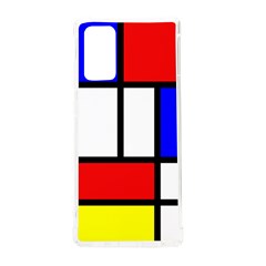 Mondrian-red-blue-yellow Samsung Galaxy Note 20 Tpu Uv Case by Amaryn4rt