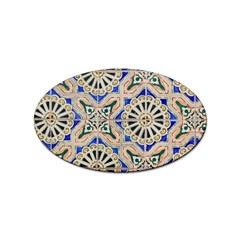 Ceramic-portugal-tiles-wall- Sticker (oval) by Amaryn4rt