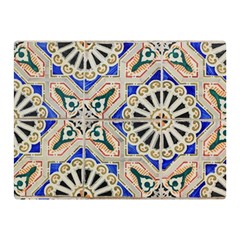 Ceramic-portugal-tiles-wall- Two Sides Premium Plush Fleece Blanket (mini) by Amaryn4rt