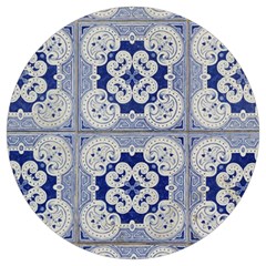 Ceramic-portugal-tiles-wall Round Trivet by Amaryn4rt