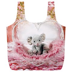 Elephant-heart-plush-vertical-toy Full Print Recycle Bag (xl) by Amaryn4rt