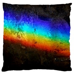 Rainbow-color-prism-colors Large Cushion Case (two Sides) by Amaryn4rt