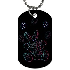 Easter-bunny-hare-rabbit-animal Dog Tag (two Sides) by Amaryn4rt