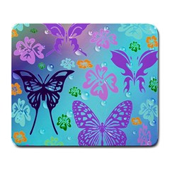 Butterfly Vector Background Large Mousepad