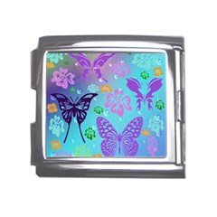 Butterfly Vector Background Mega Link Italian Charm (18mm)