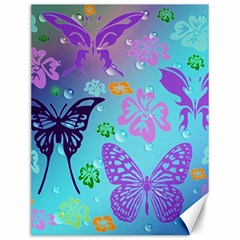 Butterfly Vector Background Canvas 12  x 16 