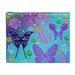 Butterfly Vector Background Cosmetic Bag (xl) by Amaryn4rt