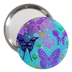 Butterfly Vector Background 3  Handbag Mirrors by Amaryn4rt