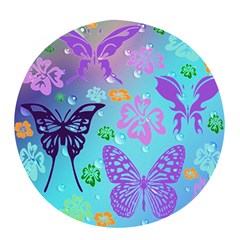 Butterfly Vector Background Pop socket (White)