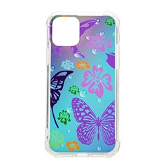 Butterfly Vector Background iPhone 11 Pro 5.8 Inch TPU UV Print Case