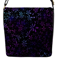 Retro-flower-pattern-design-batik Flap Closure Messenger Bag (s)