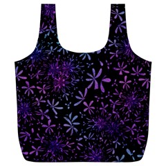 Retro-flower-pattern-design-batik Full Print Recycle Bag (xl) by Amaryn4rt