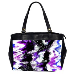 Abstract Canvas-acrylic-digital-design Oversize Office Handbag (2 Sides)