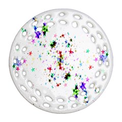 Star-structure-many-repetition- Ornament (round Filigree) by Amaryn4rt