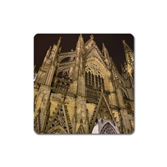 Cologne-church-evening-showplace Square Magnet by Amaryn4rt