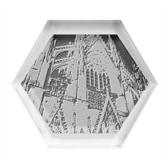 Cologne-church-evening-showplace Hexagon Wood Jewelry Box by Amaryn4rt