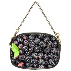 Blackberries-background-black-dark Chain Purse (one Side) by Amaryn4rt