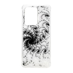 Fractal Black Spiral On White Samsung Galaxy S20 Ultra 6 9 Inch Tpu Uv Case by Amaryn4rt