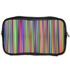 Striped-stripes-abstract-geometric Toiletries Bag (One Side)