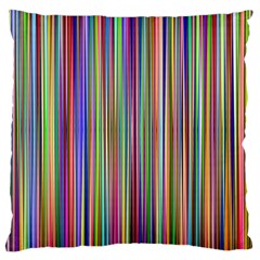 Striped-stripes-abstract-geometric Large Cushion Case (Two Sides)