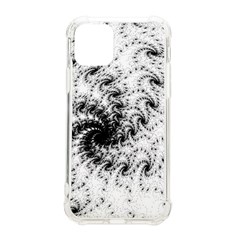 Fractal Black Spiral On White Iphone 11 Pro 5 8 Inch Tpu Uv Print Case by Amaryn4rt