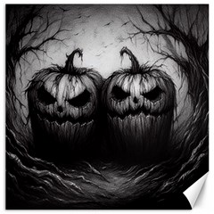 Spooky Halloween Jack O lantern Canvas 12  X 12  by Malvagia