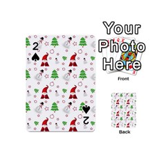 Santa Claus Snowman Christmas Xmas Playing Cards 54 Designs (mini) by Amaryn4rt