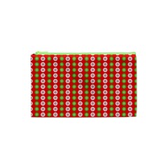 Festive Pattern Christmas Holiday Cosmetic Bag (xs) by Amaryn4rt