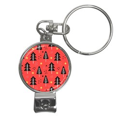 Christmas Christmas Tree Pattern Nail Clippers Key Chain by Amaryn4rt