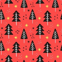 Christmas Christmas Tree Pattern Play Mat (square) by Amaryn4rt