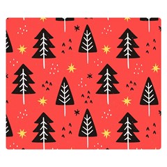 Christmas Christmas Tree Pattern Two Sides Premium Plush Fleece Blanket (small)