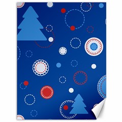 Christmas Pattern Tree Design Canvas 36  X 48  by Amaryn4rt