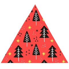 Christmas Christmas Tree Pattern Wooden Puzzle Triangle