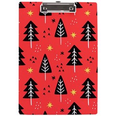 Christmas Christmas Tree Pattern A4 Acrylic Clipboard