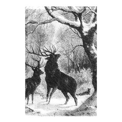 Stag-deer-forest-winter-christmas Shower Curtain 48  X 72  (small)  by Amaryn4rt