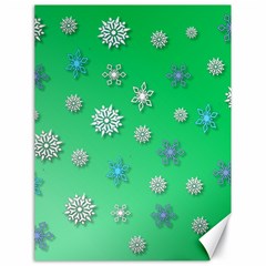 Snowflakes-winter-christmas-overlay Canvas 18  X 24  by Amaryn4rt