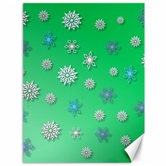 Snowflakes-winter-christmas-overlay Canvas 36  X 48  by Amaryn4rt