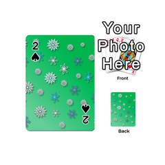 Snowflakes-winter-christmas-overlay Playing Cards 54 Designs (mini) by Amaryn4rt