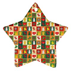 Pattern-christmas-patterns Ornament (star) by Amaryn4rt