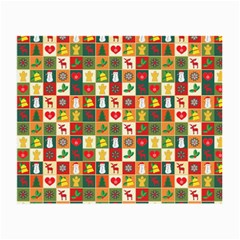 Pattern-christmas-patterns Small Glasses Cloth (2 Sides) by Amaryn4rt