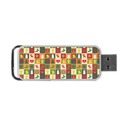 Pattern-christmas-patterns Portable Usb Flash (two Sides)