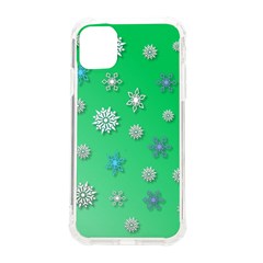 Snowflakes-winter-christmas-overlay Iphone 11 Tpu Uv Print Case by Amaryn4rt