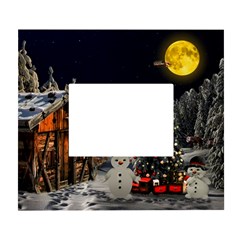 Christmas-landscape White Wall Photo Frame 5  X 7  by Amaryn4rt