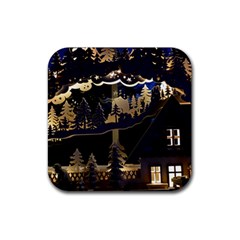 Christmas-advent-candle-arches Rubber Coaster (square) by Amaryn4rt